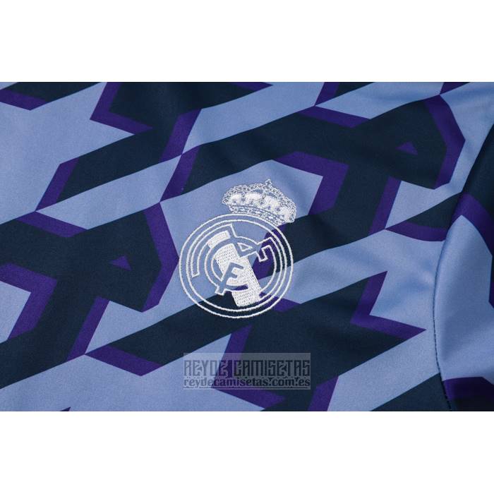 Chandal del Real Madrid Manga Corta 2024-2025 Negro y Gris - Pantalon Corto